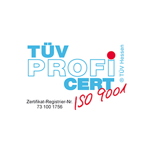 TÜV Zertifizerung nach DIN ISO 9001